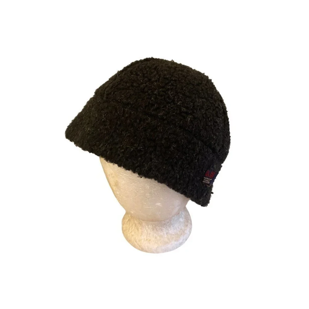 American‎ Eagle Outfitters Black Sherpa-Style Winter Hat For Men Or Women